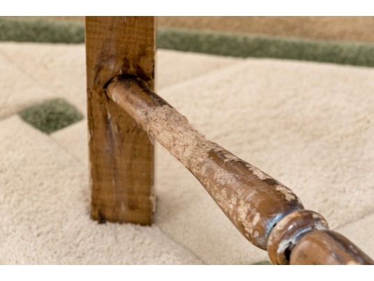 Four French Country Ladder Back Dining Chairs