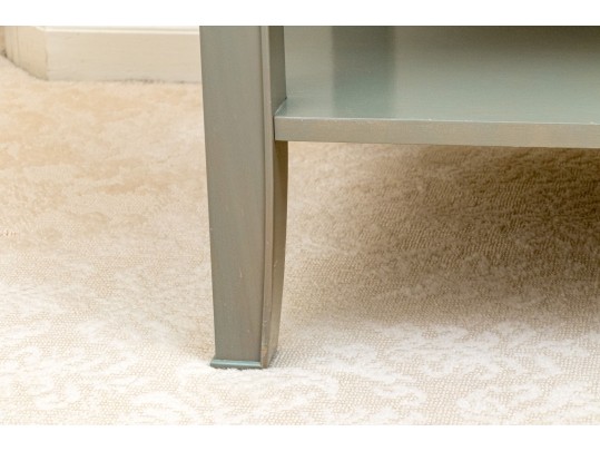 Pair Of Painted And Faux Shagreen End Tables