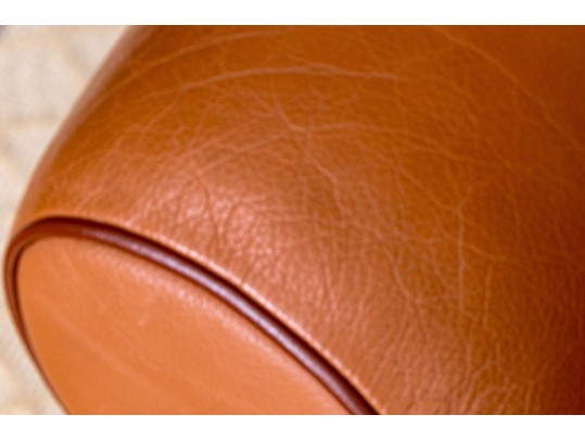 De Sede Swiss Leather Reclining Armchair With Ottoman