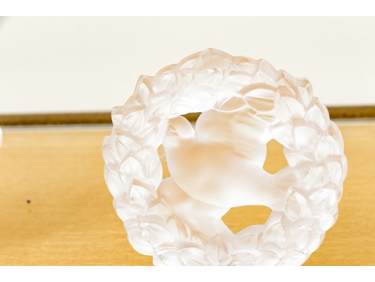 Three Pieces Of French Lalique Crystal