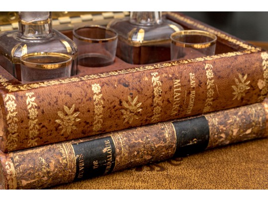 Fabulous French Book-Form Tantalus