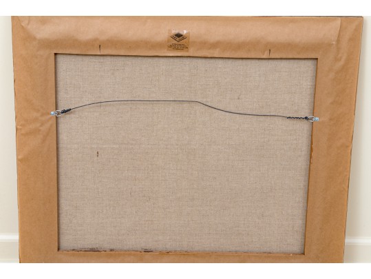 Margaret Holland Sargent (American [CA], B. 1927) Oil On Canvas Depicting A Coastal Shack