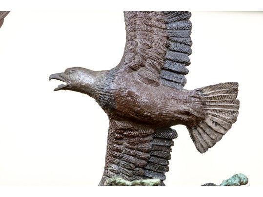 A.J Obara Jr. And Paul Brunelle Bald Eagle Sculptures
