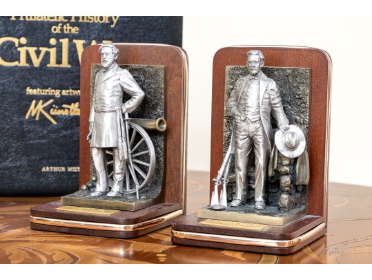 Collection Of Civil War Themed Decor Including Danbury Mint