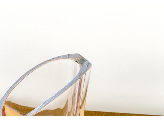 Fabulous Duo Of Rosenthal And Movado Crystal Vases