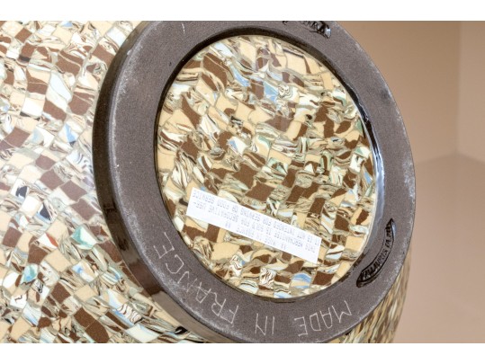 French Micro-Mosaic Ceramic Bowl Attributed To Jean Gerbino (Italian-French, 1876-1966) 