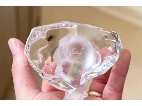 Collection Of Crystal Paperweights Including Faberge, Sevres, Steuben, And Waterford