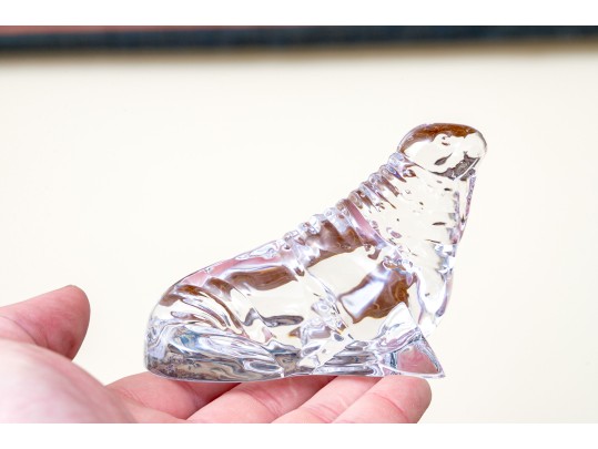 Collection Of Marine Animal Crystal Figures Including Sevres