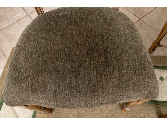 Four French Country Ladder Back Dining Chairs