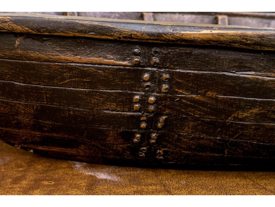 Awesome Artisanal Sculpture, Fisherman In Fishing Boat