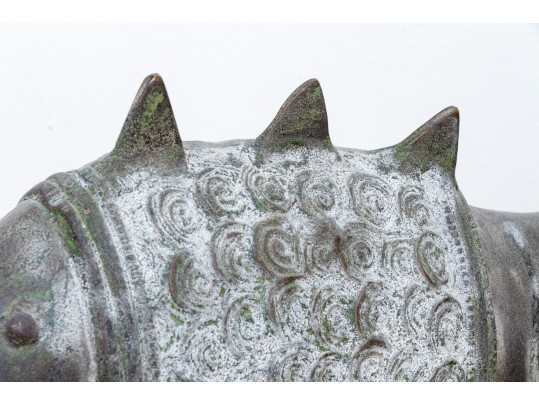 Excellent Patinaed Fish Sculpture