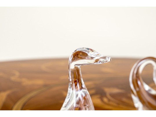 Trio Of Steuben Crystal Bird Figurines