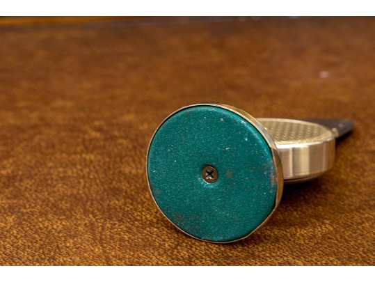 Jaeger LeCoultre Mantel Clock And A Mid-Century French Chess Knight Desk Thermometer