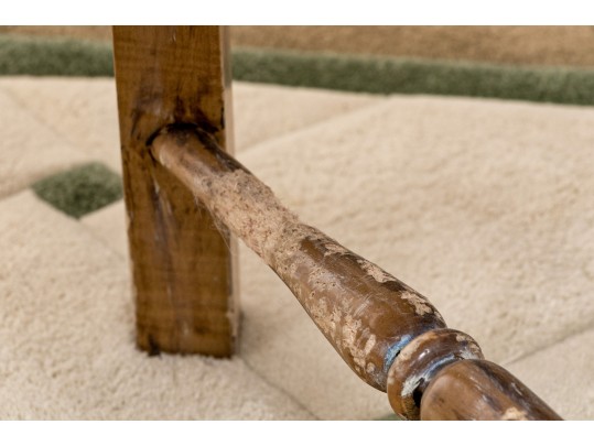 Four French Country Ladder Back Dining Chairs