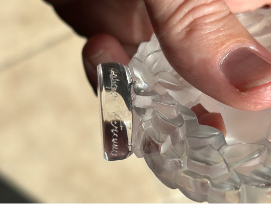 Three Pieces Of French Lalique Crystal