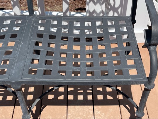 Pair Of Cast Aluminum Outdoor Settees