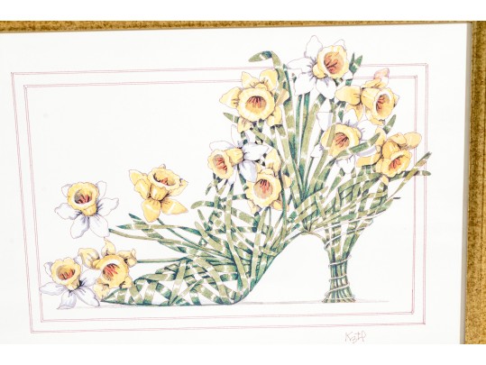 Dennis Kyte (American, B. 1948) Botanical Footwear Prints