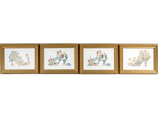 Dennis Kyte (American, B. 1948) Botanical Footwear Prints