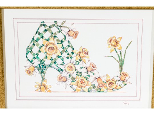 Dennis Kyte (American, B. 1948) Botanical Footwear Prints