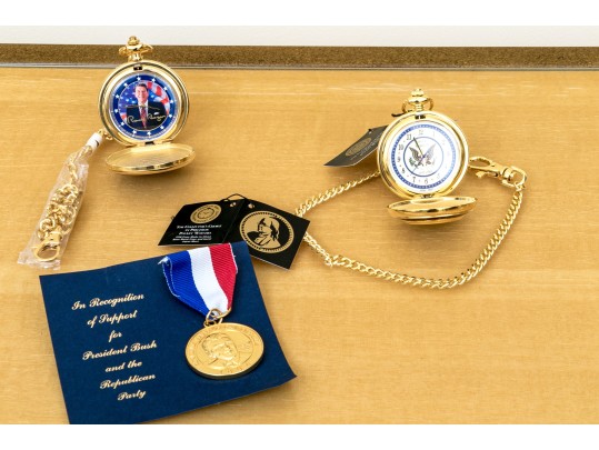 Republican Themed Lot Including Franklin Mint
