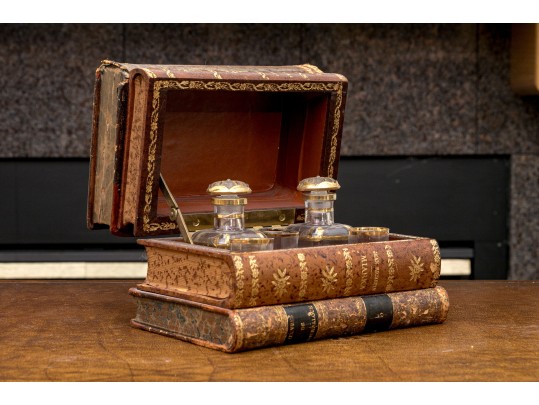 Fabulous French Book-Form Tantalus