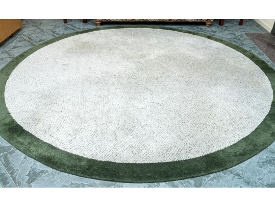 Machine Made Circular Wool Rug (10'11