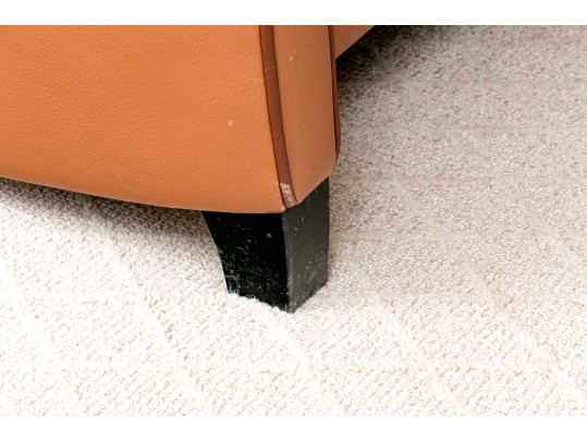 De Sede Swiss Leather Reclining Armchair With Ottoman