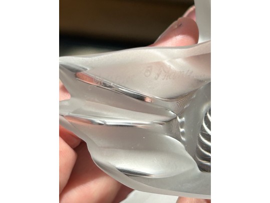 Three Pieces Of French Lalique Crystal