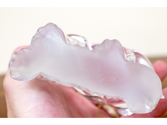 Delightful Pair Lenox Crystal Elephant Figurines