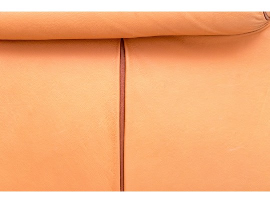 De Sede Swiss Leather Reclining Armchair With Ottoman