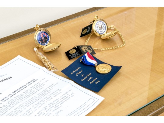 Republican Themed Lot Including Franklin Mint