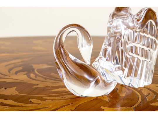 Trio Of Steuben Crystal Bird Figurines