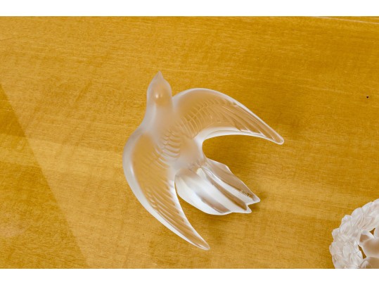 Three Pieces Of French Lalique Crystal