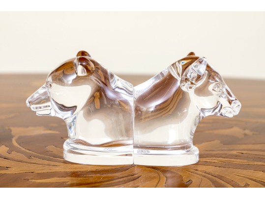 Steuben Crystal Bull And Bear Figures