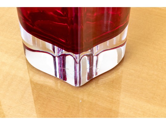 Fabulous Duo Of Rosenthal And Movado Crystal Vases