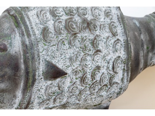 Excellent Patinaed Fish Sculpture