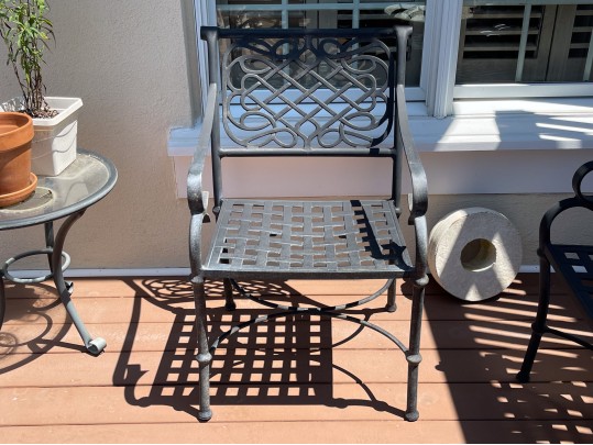 Elegant Neoclassical Style Outdoor Dining Set