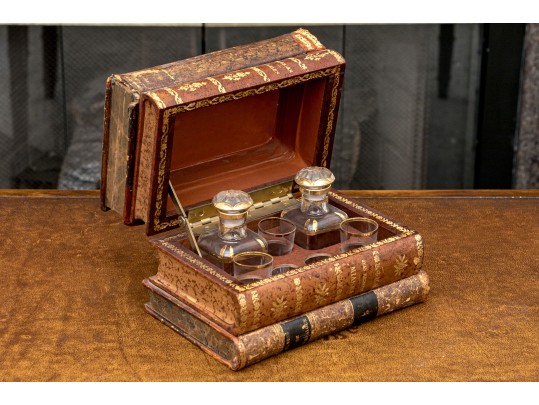 Fabulous French Book-Form Tantalus