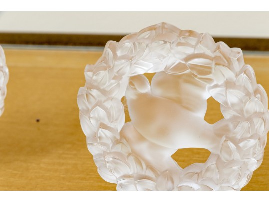 Three Pieces Of French Lalique Crystal