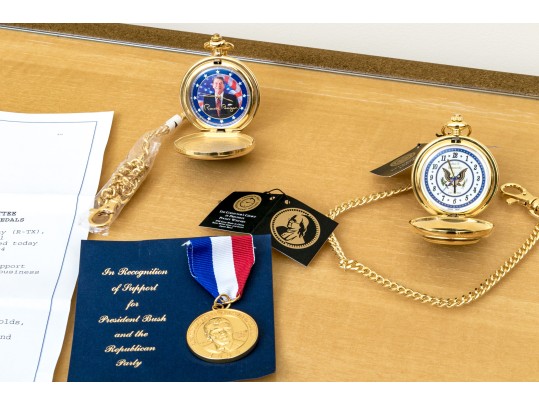 Republican Themed Lot Including Franklin Mint