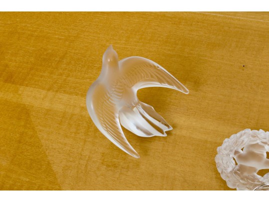 Three Pieces Of French Lalique Crystal