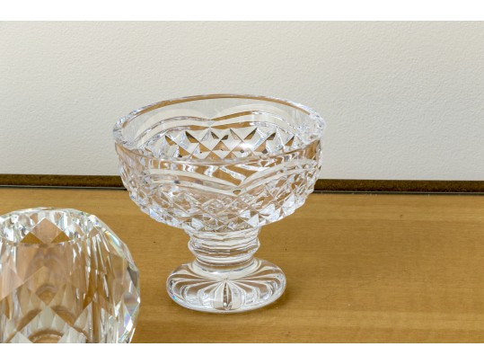 Trio Of Crystal Vessels Incl. House Of Igor Carl Faberge, Waterford, Ralph Lauren
