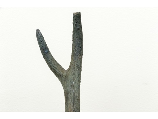 Asian Brass Recumbent Deer Sculpture 