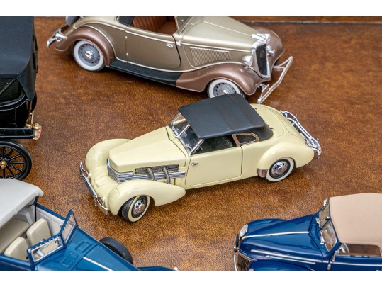 Collection Of Vintage Die-Cast Toy Cars, Mostly Franklin Mint