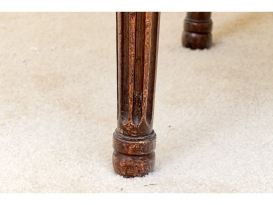 Vintage Louis XVI Style Carved And Upholstered Side Chair