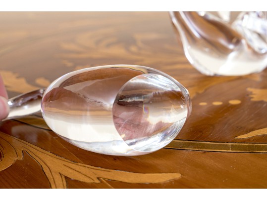 Trio Of Steuben Crystal Bird Figurines