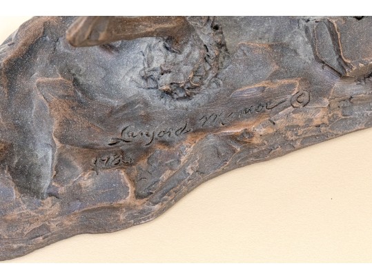 Set Of Four Landford Monroe For Franklin Mint Bronze Sculptures