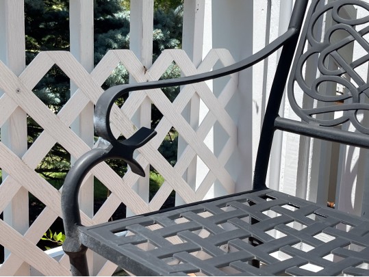 Pair Of Cast Aluminum Outdoor Settees