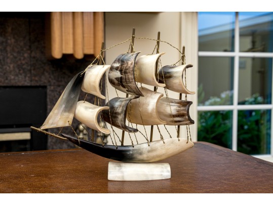 Assorted Nautical Themed Decor Including Danbury Mint