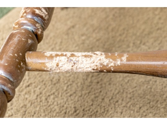 Four French Country Ladder Back Dining Chairs